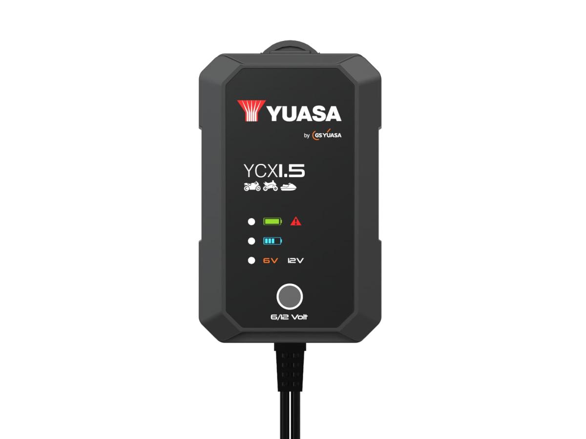 GS Yuasa 6/12 Volt YCX1.5 Smart Charger 7 Stufen Ladegerät für Fahrzeugbatterien